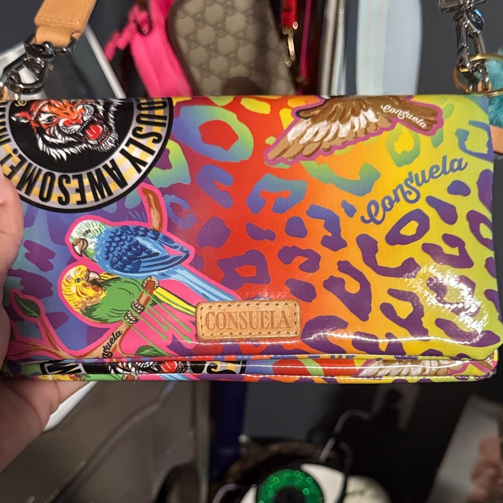 Consuela Vibrant Multicolor Clutch